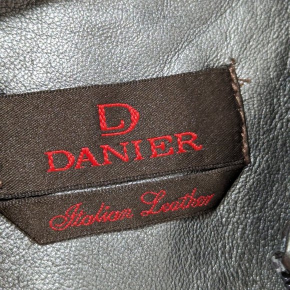 Danier Leather Jacket Zip Up Pewter Gray NWT Size XL - Picture 13 of 16